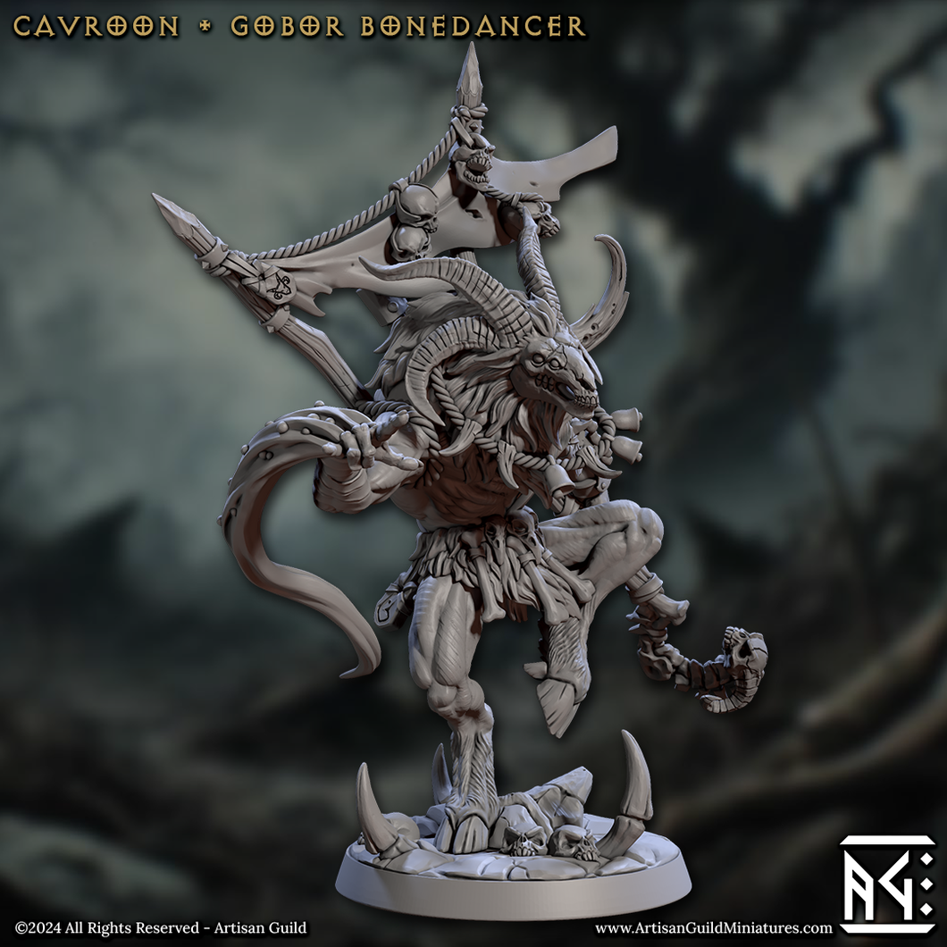 3D Printed Artisan Guild Cavroon Gobor Bonedancer Rise of the Beastmen Set 28mm 32mm