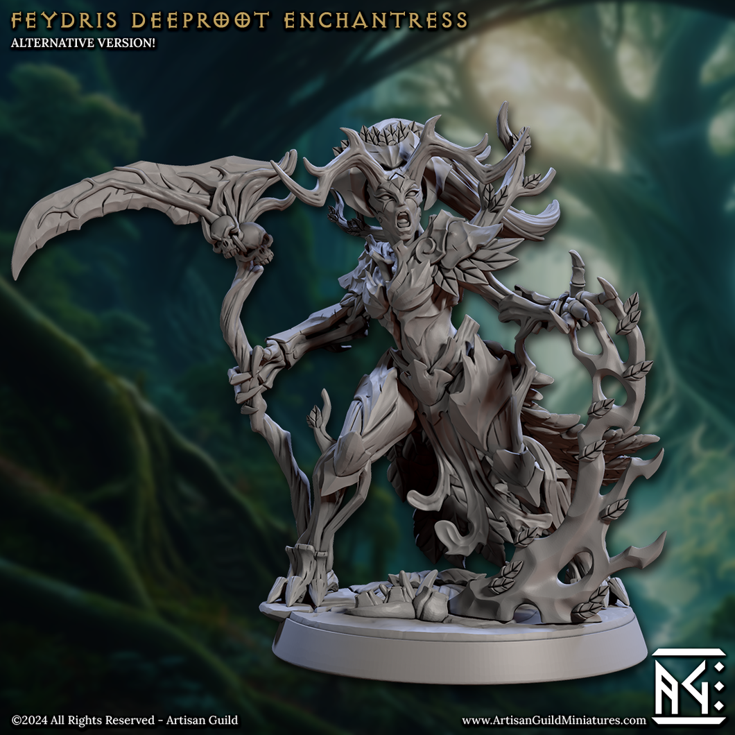 3D Printed Artisan Guild Feydris Deeproot Enchantress Barkwraith Spriggans Set 28mm 32mm