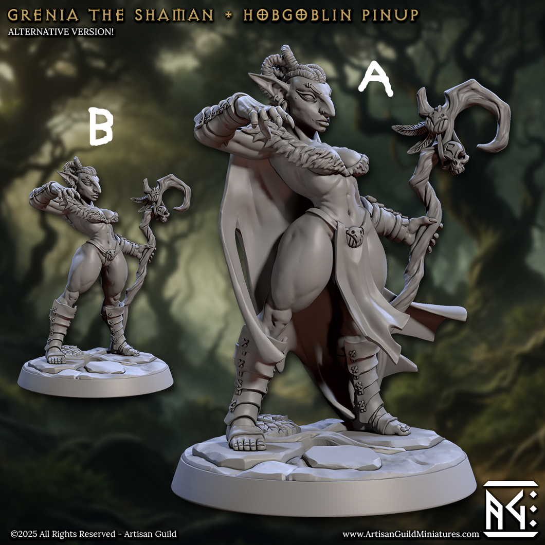 3D Printed Artisan Guild Grenia the Shaman Faldorn Hobgoblin Set 28mm 32mm