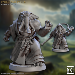 3D Printed Artisan Guild Ivory Priests Elephorim Ivory Sentinels 28mm 32mm