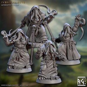 3D Printed Artisan Guild Ivory Priests Elephorim Ivory Sentinels 28mm 32mm