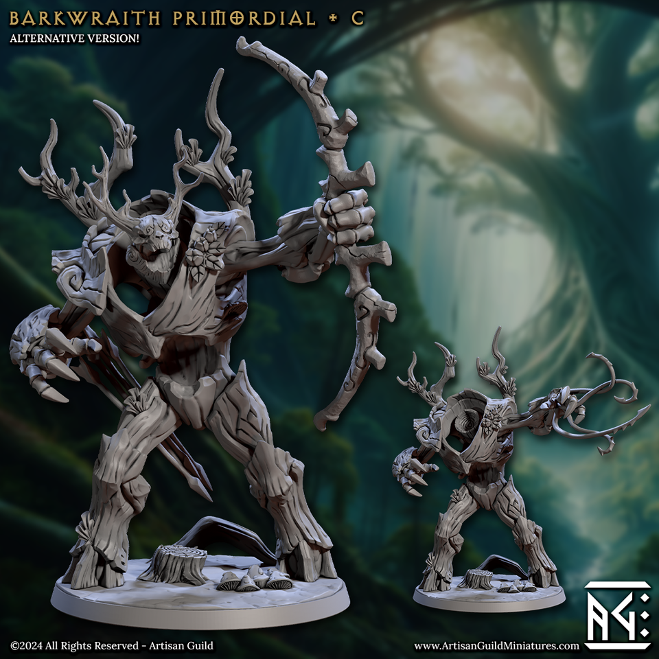 3D Printed Artisan Guild Barkwraith Primordials Barkwraith Spriggans Set 28mm 32mm