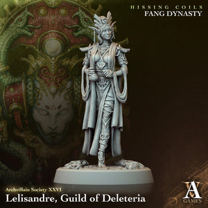 3D Printed Archvillain Games Archvillain Society Vol. XXVI Lelisandre Guild of Deleteria 28 32mm D&D - Charming Terrain