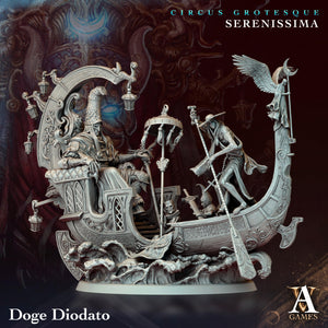 3D Printed Archvillain Games Circus Grotesque - Serenissima Doge Diodato 28 32mm D&D - Charming Terrain