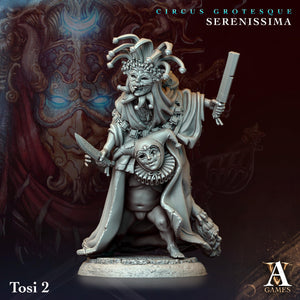 3D Printed Archvillain Games Circus Grotesque - Serenissima Tosi 28 32mm D&D - Charming Terrain