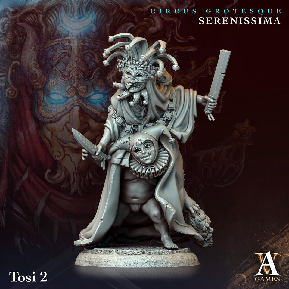 3D Printed Archvillain Games Circus Grotesque - Serenissima Tosi 28 32mm D&D - Charming Terrain