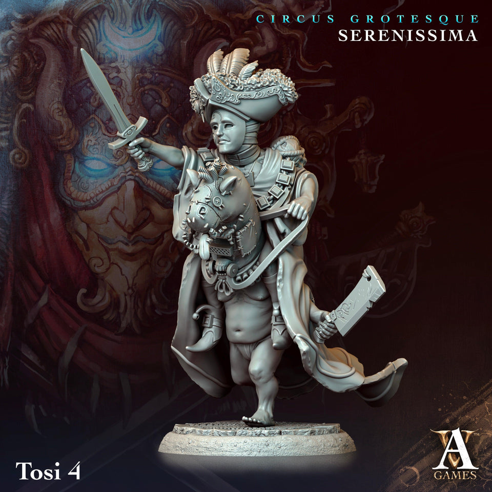 3D Printed Archvillain Games Circus Grotesque - Serenissima Tosi 28 32mm D&D - Charming Terrain