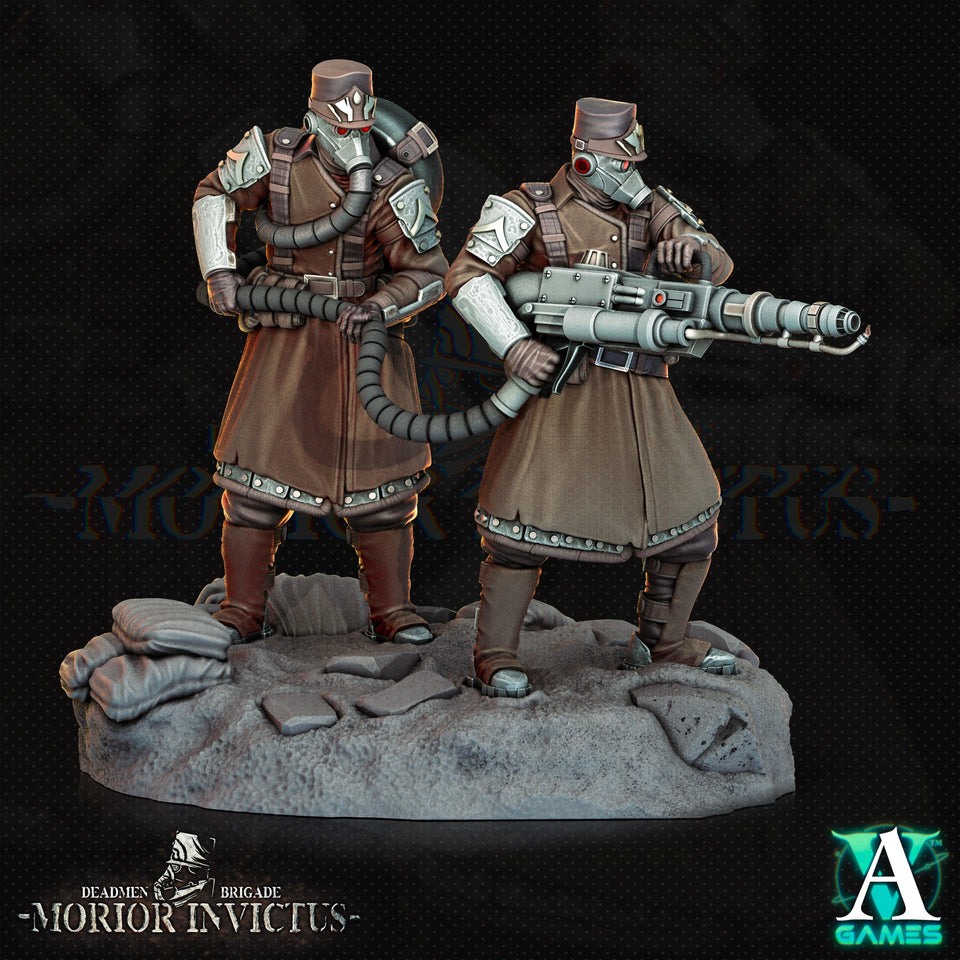 3D Printed Archvillain Games Deadmen Brigade - Morior Invictus Morior Heavy Infantry 28 32mm D&D - Charming Terrain