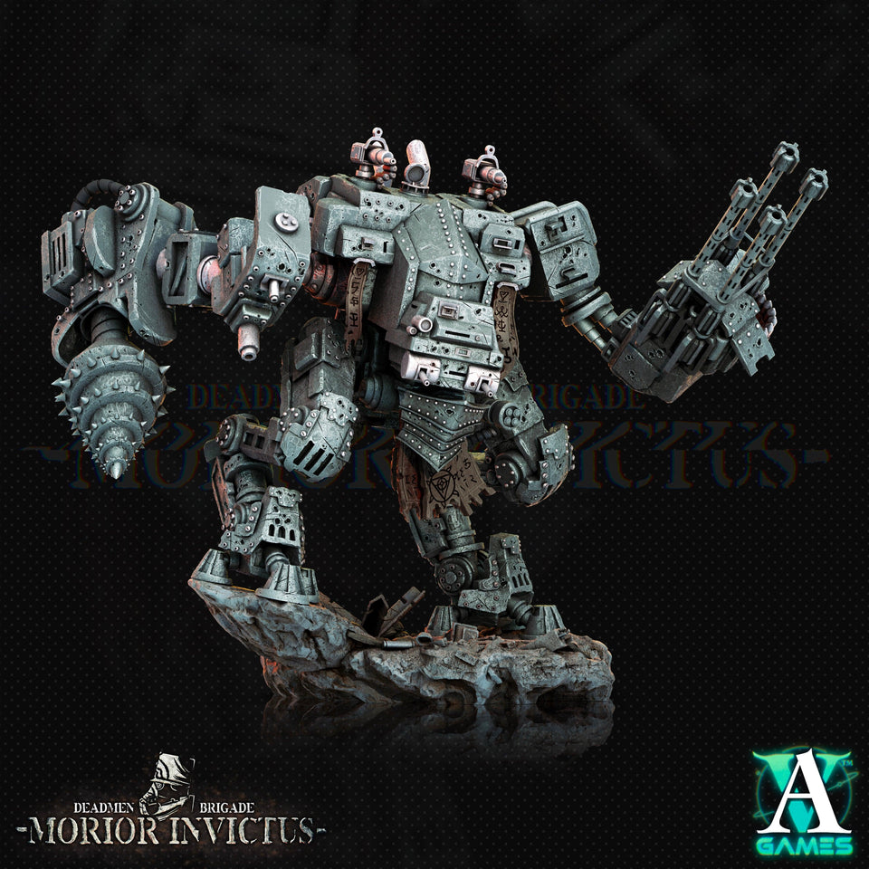 3D Printed Archvillain Games Deadmen Brigade - Morior Invictus Morior MK-18 Paladin 28 32mm D&D - Charming Terrain