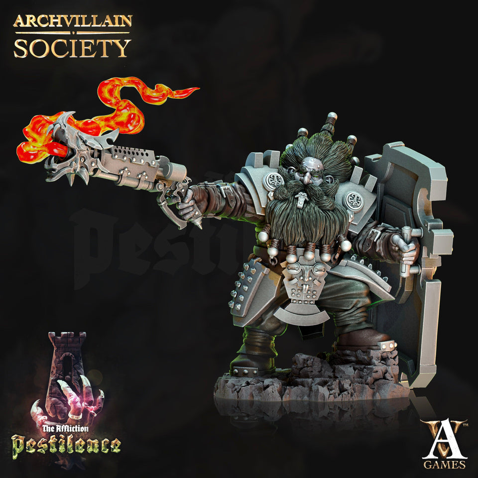 3D Printed Archvillain Games Drogan Ironsight Archvillain Society Vol. XXIII 28 32mm D&D - Charming Terrain