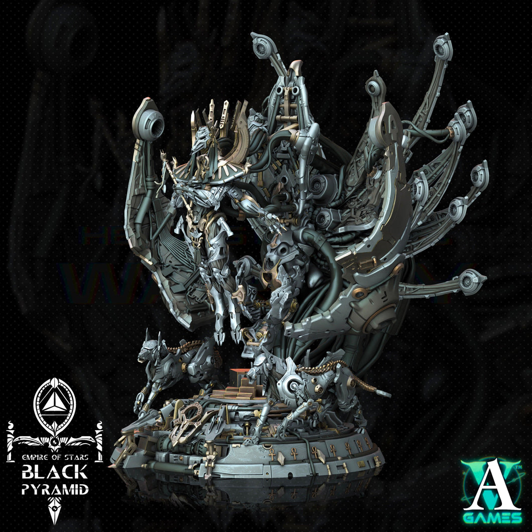 3D Printed Archvillain Games Empire of Stars - Black Pyramid Keteph Divinity 28 32mm D&D - Charming Terrain
