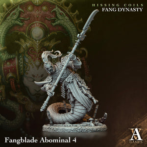 3D Printed Archvillain Games Hissing Coils - Fang Dynasty Fangblade Abominal 28 32mm D&D - Charming Terrain