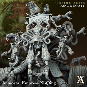 3D Printed Archvillain Games Hissing Coils - Fang Dynasty Immortal Empress Xi-Qing 28 32mm D&D - Charming Terrain