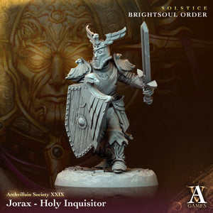 3D Printed Archvillain Games Jorax - Holy Inquisitor Archvillain Society Vol. XXIX 28 32mm D&D - Charming Terrain