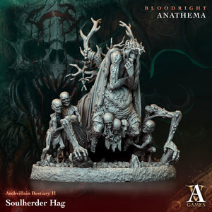 3D Printed Archvillain Games Soulherder Hag Archvillain Bestiary Vol. II 28 32mm D&D - Charming Terrain