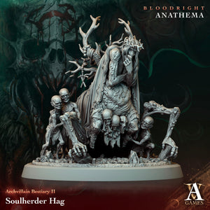 3D Printed Archvillain Games Soulherder Hag Archvillain Bestiary Vol. II 28 32mm D&D - Charming Terrain