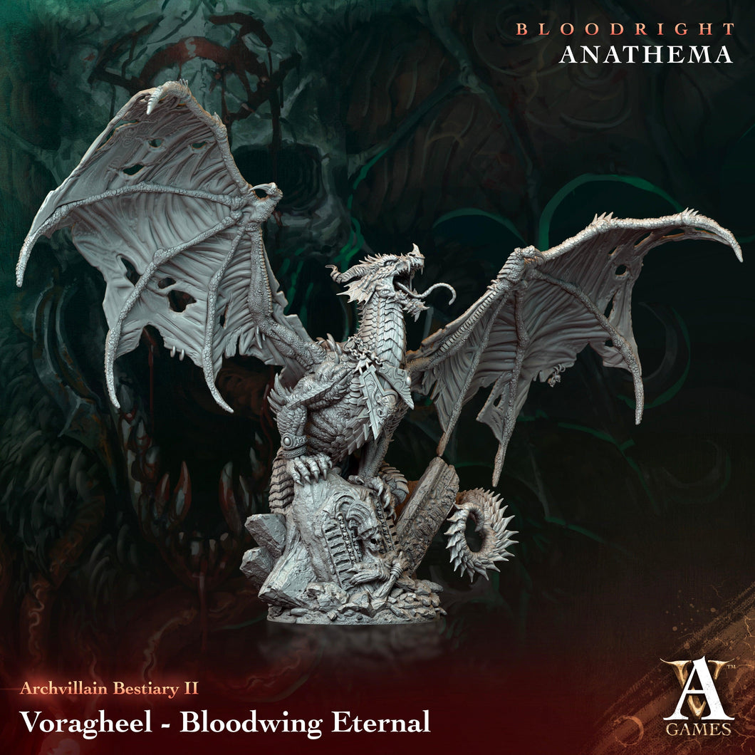 3D Printed Archvillain Games Voragheel - Bloodwing Eternal Archvillain Bestiary Vol. II 28 32mm D&D - Charming Terrain