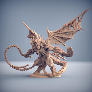 3D Printed Artisan Guild Epic Boss - Baalzrodan the Demon King 28mm 32mm DnD - Charming Terrain