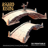 3D Printed Asgard Rising Abandoned Burial Ground Small Brdge 28 32 mm Wargaming DnD - Charming Terrain