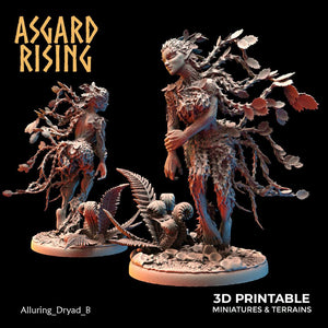 3D Printed Asgard Rising Alluring Dryads 28 32 mm Wargaming DnD - Charming Terrain