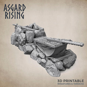 3D Printed Asgard Rising Blacksmith Forge Anvil Props Set 28 32 mm Wargaming DnD - Charming Terrain