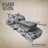 3D Printed Asgard Rising Blacksmith Forge Anvil Props Set 28 32 mm Wargaming DnD - Charming Terrain