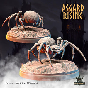 3D Printed Asgard Rising Cave-Lurking Spiders Set 1 28 32 mm Wargaming DnD - Charming Terrain