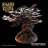 3D Printed Asgard Rising Deepforest Ritual Circles & Sacred Runic Tree - 28 32mm Wargaming DnD - Charming Terrain