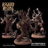 3D Printed Asgard Rising Fern Forest Entlings 28 32 mm Wargaming DnD - Charming Terrain