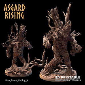 3D Printed Asgard Rising Fern Forest Entlings 28 32 mm Wargaming DnD - Charming Terrain