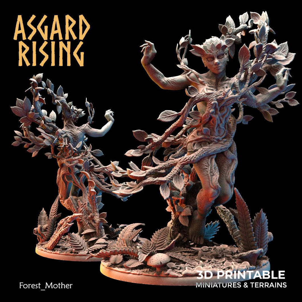 3D Printed Asgard Rising Forest Mother 28 32 mm Wargaming DnD - Charming Terrain