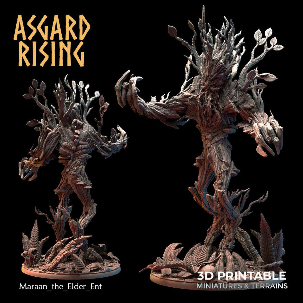 3D Printed Asgard Rising Maraan the Elder Ent 28 32 mm Wargaming DnD - Charming Terrain