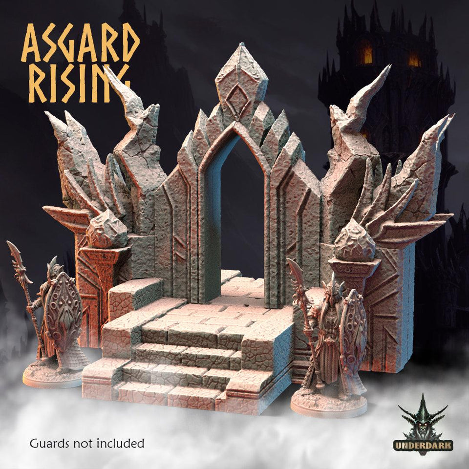 3D Printed Asgard Rising Obsidian Altar 28 32 mm Wargaming DnD - Charming Terrain