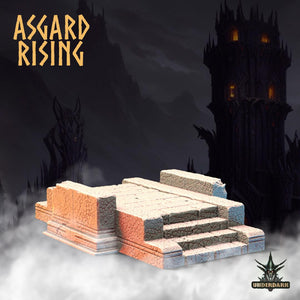 3D Printed Asgard Rising Obsidian Altar 28 32 mm Wargaming DnD - Charming Terrain