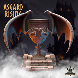 3D Printed Asgard Rising Obsidian Altar 28 32 mm Wargaming DnD - Charming Terrain