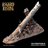 3D Printed Asgard Rising The Fern Forest 28 32 mm Wargaming DnD - Charming Terrain