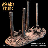 3D Printed Asgard Rising The Fern Forest 28 32 mm Wargaming DnD - Charming Terrain