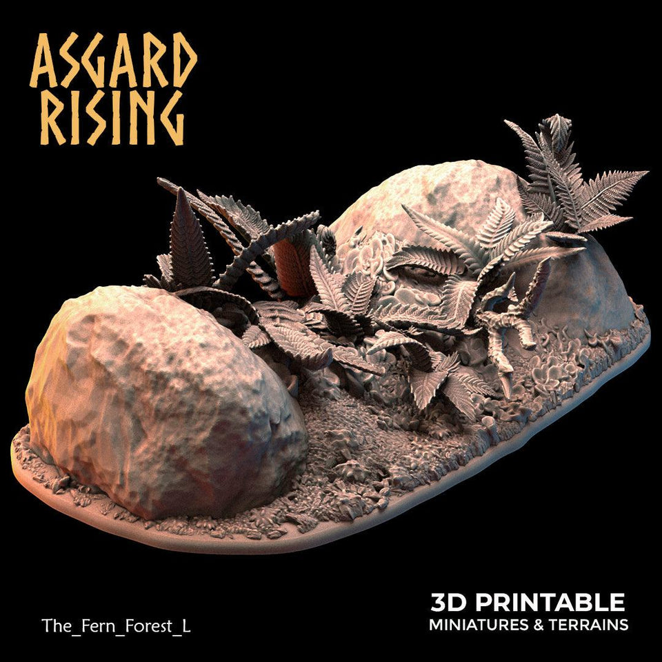 3D Printed Asgard Rising The Fern Forest 28 32 mm Wargaming DnD - Charming Terrain