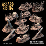 3D Printed Asgard Rising The Fern Forest 28 32 mm Wargaming DnD - Charming Terrain