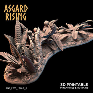 3D Printed Asgard Rising The Fern Forest 28 32 mm Wargaming DnD - Charming Terrain