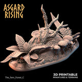 3D Printed Asgard Rising The Fern Forest 28 32 mm Wargaming DnD - Charming Terrain