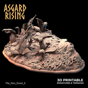 3D Printed Asgard Rising The Fern Forest 28 32 mm Wargaming DnD - Charming Terrain