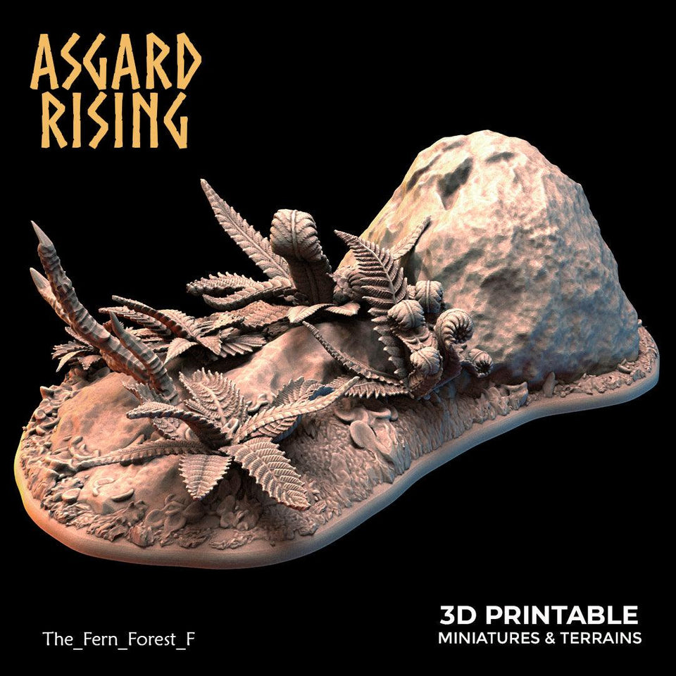 3D Printed Asgard Rising The Fern Forest 28 32 mm Wargaming DnD - Charming Terrain