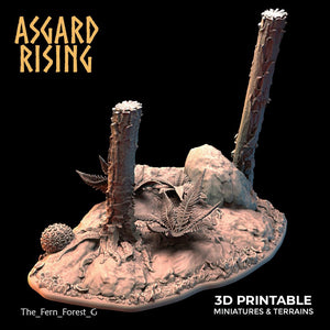 3D Printed Asgard Rising The Fern Forest 28 32 mm Wargaming DnD - Charming Terrain