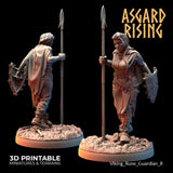 3D Printed Asgard Rising Viking Rune Guardians of the Raven Clan - 28 32mm Wargaming DnD - Charming Terrain