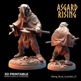 3D Printed Asgard Rising Viking Rune Guardians of the Raven Clan - 28 32mm Wargaming DnD - Charming Terrain