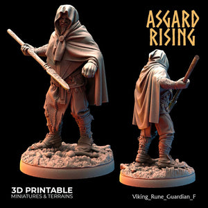 3D Printed Asgard Rising Viking Rune Guardians of the Raven Clan - 28 32mm Wargaming DnD - Charming Terrain