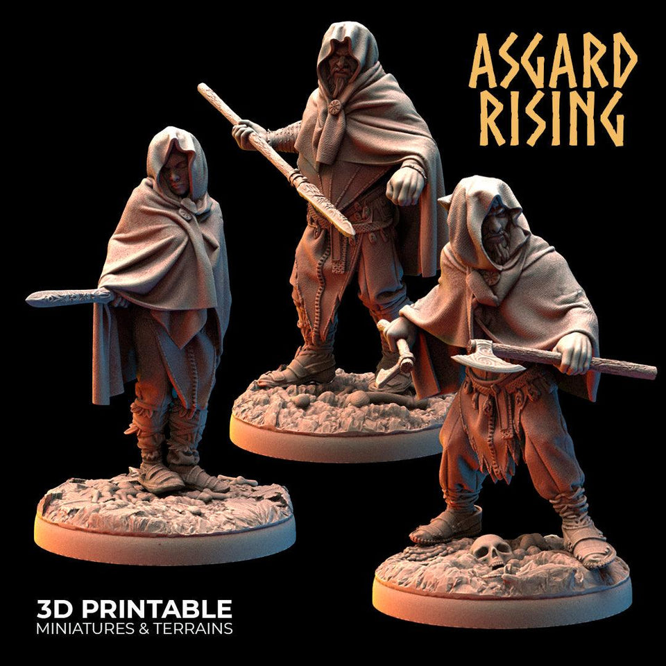 3D Printed Asgard Rising Viking Rune Guardians of the Raven Clan - 28 32mm Wargaming DnD - Charming Terrain