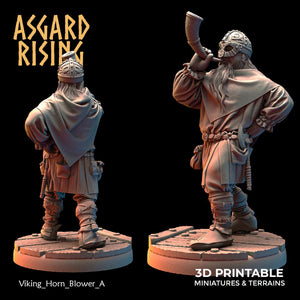 3D Printed Asgard Rising Viking Sailors Rowers 28 32 mm Wargaming DnD - Charming Terrain