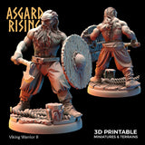 3D Printed Asgard Rising Viking Warriors Set 1 28 32 mm Wargaming DnD - Charming Terrain